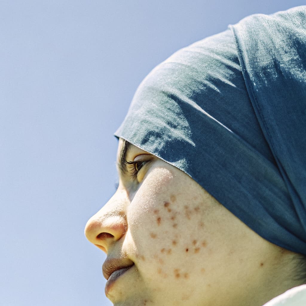 Acne scars treated by CO2 Laser
