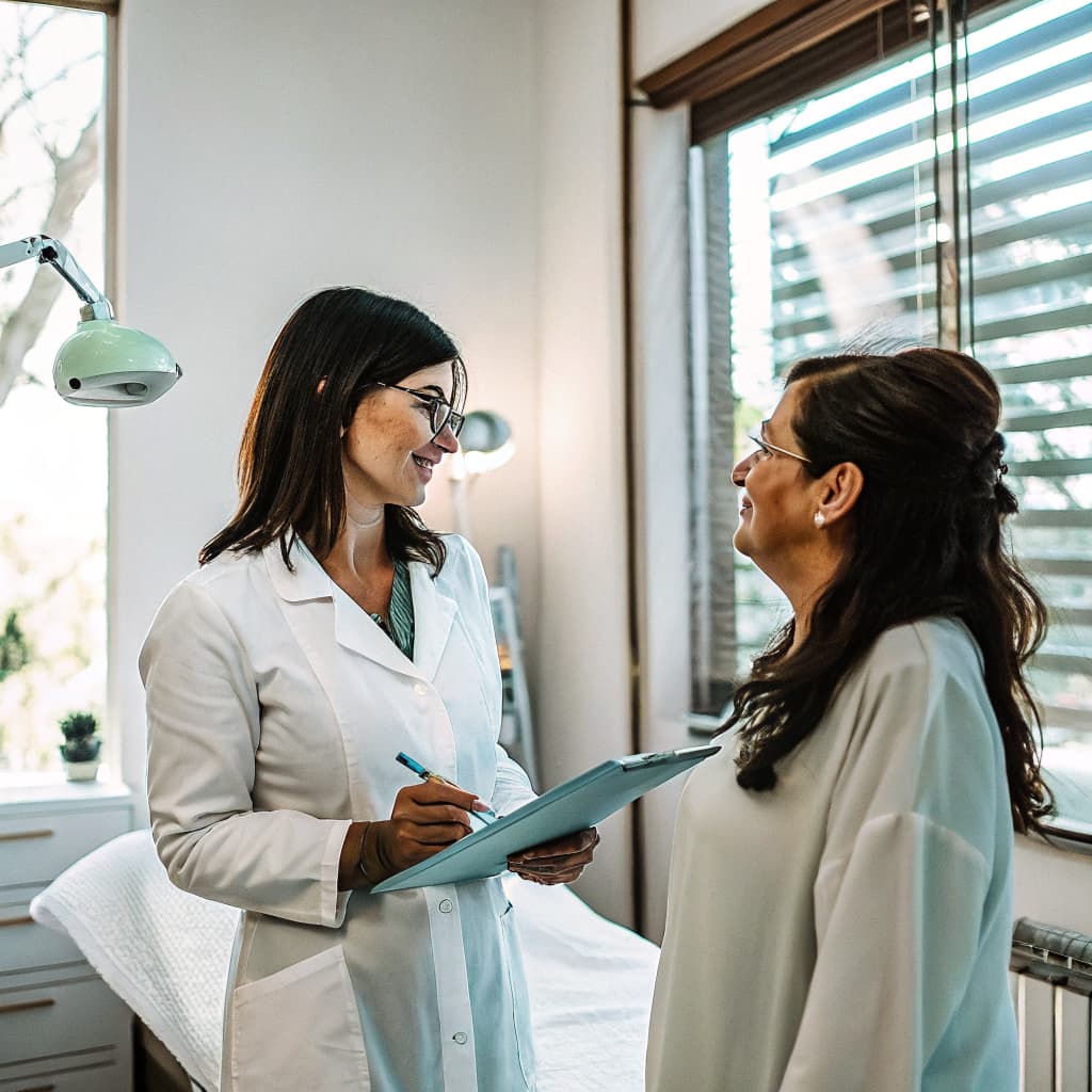 Physician consultation evaluating CO2 Laser candidacy